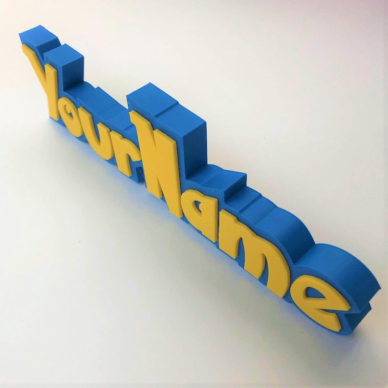 Pokemon Inspired 3D Name Plate Personalized Pokemon Name Tag - Etsy