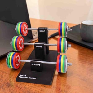 Supporto da scrivania per il monitoraggio dei record personali / Organizzatore dei progressi nel fitness / Espositore per il registro degli allenamenti per gli appassionati di palestra