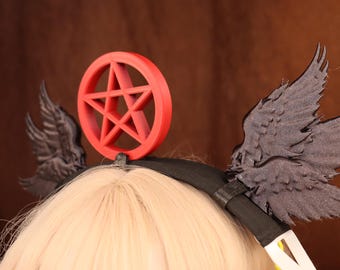 Pentagram Headphone Charm | Gothic Witch Headset Accessory