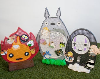 Kawaii Pin Studio Ghibli Board Display | Schreibtisch-Sammlungsdisplay | Niedliche Schreibtischdekoration