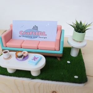 Porta-cartões de visita para sofá | Expositor exclusivo para cartões de visita | Cores personalizadas disponíveis