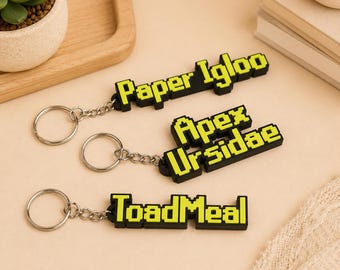 Personalized Runescape Keychain, Custom Video Game Keyring, Retro Gamer Accessory