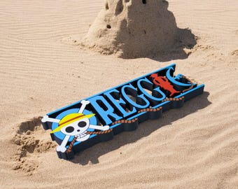 CUSTOM Pirate One of a Kind Nameplate | Anime Fan Gift