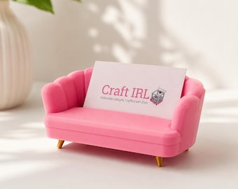 Art Deco Scallop Shell Sofa Couch Business Card Holder
