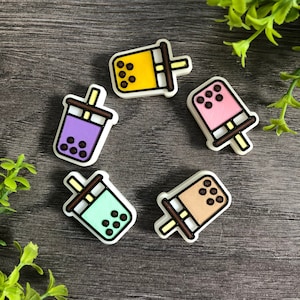 Boba Milktea Magnet Set | 3D Bubble Tea Magnet Set | Super Cute Magnet for Boba Lover