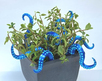 House Plant Accessories Decor - Set of 8 Sea monster Tentacles