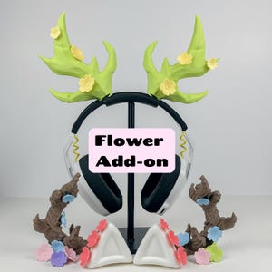Flower Add-on for Headphone Attachments or Cosplay Horns