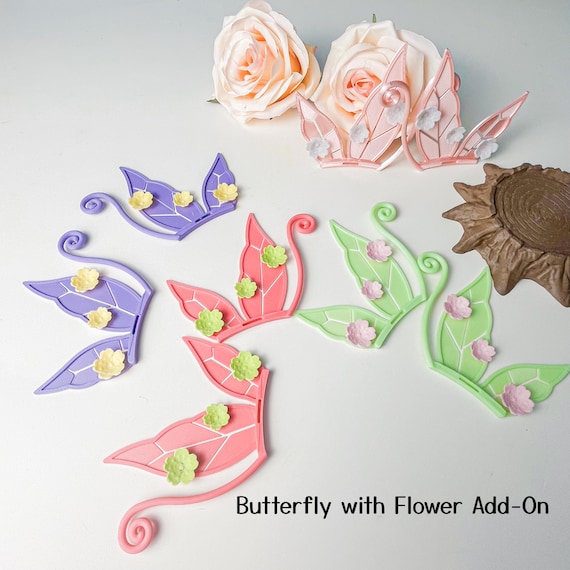 かわいい蝶のヘッドセットアクセサリー | カラフルな蝶のヘッドホン