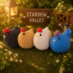 Stardew Valley Chicken Plushie | Stardew Valley Gamer Gift
