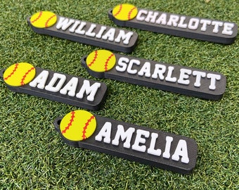 Softball Custom Keychain | Back to school gift under 15