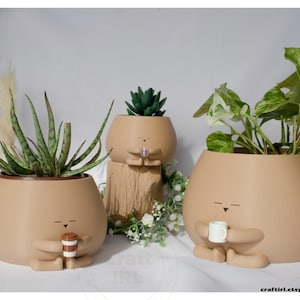THE ORIGINAL Cozy Pot Holding Drink Planter | Wine Coffee Bubble Tea for Plant Lover