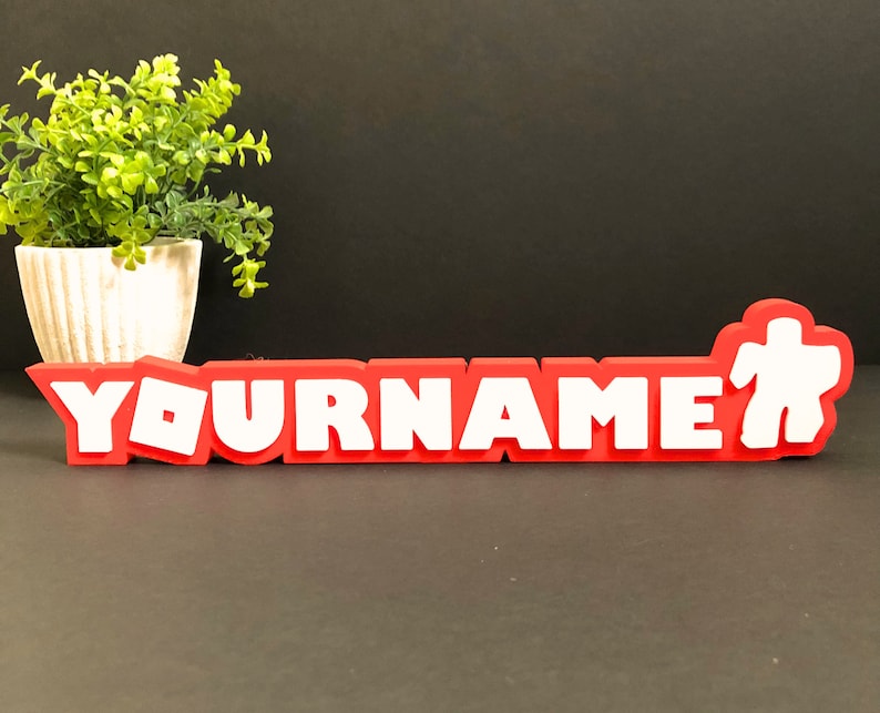 Personalized Roblox Name Tag Roblox Inspired 3D Name Plate - Etsy