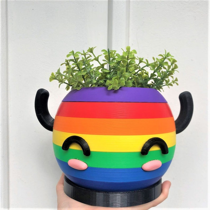 Junimo Planter Stardew Valley Planter and Gift Prismatic/Rainbow