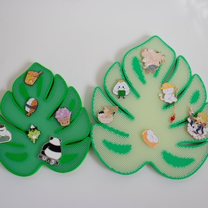 Monstera Leaf Pin Board | Enamel Pin Display Board 3D Printed