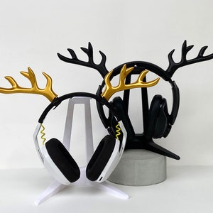 Antler Headphone Attachment | Dryad Antler Headset Accessory | Streamer Gift