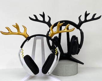Antler Headphone Attachment | Dryad Antler Headset Accessory | Streamer Gift
