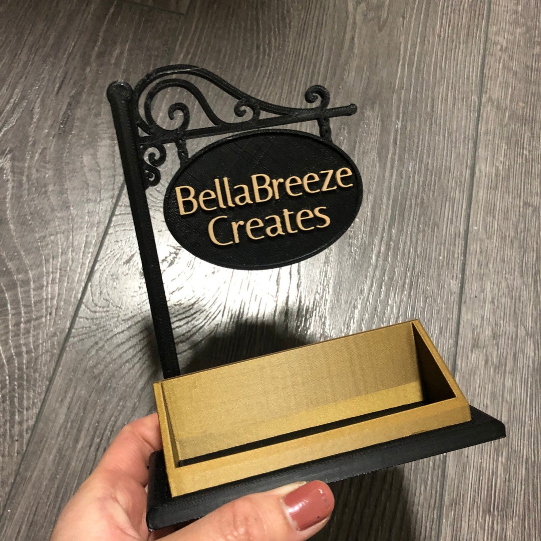 Customized Vintage Business Card Holder Retro Style Business Etsy