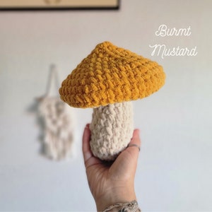 Crochet Mushroom Woodland Nursery Decor Mushie Plush Pillow image 6