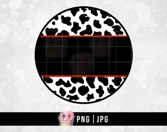 Animal Print PNG, Circle PNG, Diseño de sublimación, Fondo, Vaca en blanco y negro, Clipart de descarga digital, Archivo JPG, Diseño de camiseta y taza