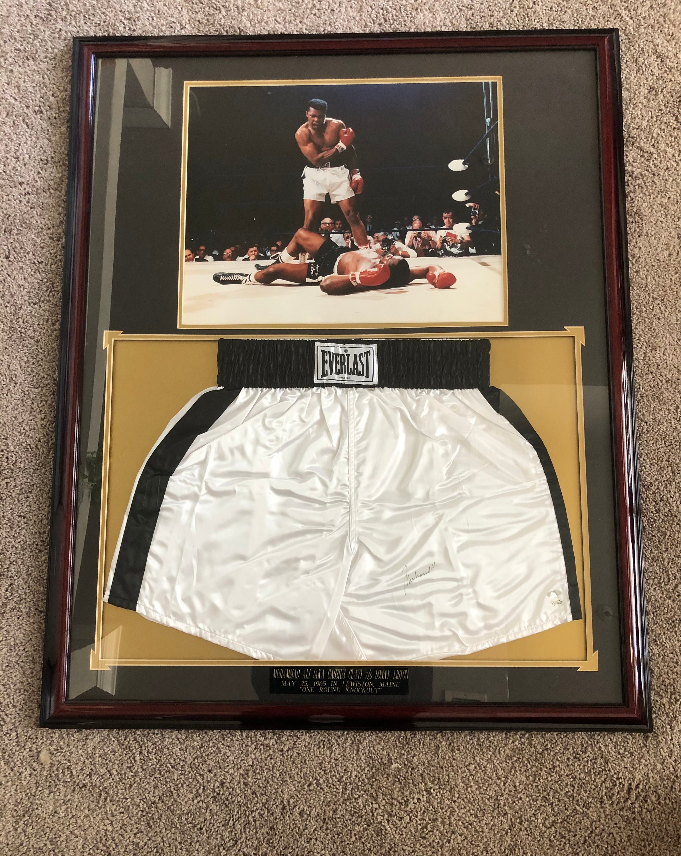Signed Muhammad Ali Boxing Shorts W/coa Etsy