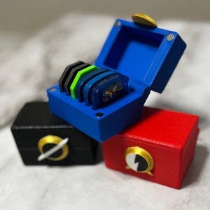 Estuche para chips de batalla PET y chips Navi de Mega Man Battle Network Link