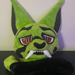 Demon Cat (Gyutaro inspirierter vorgefertigter Fursuit-Kopf) - Hergestellt in den USA