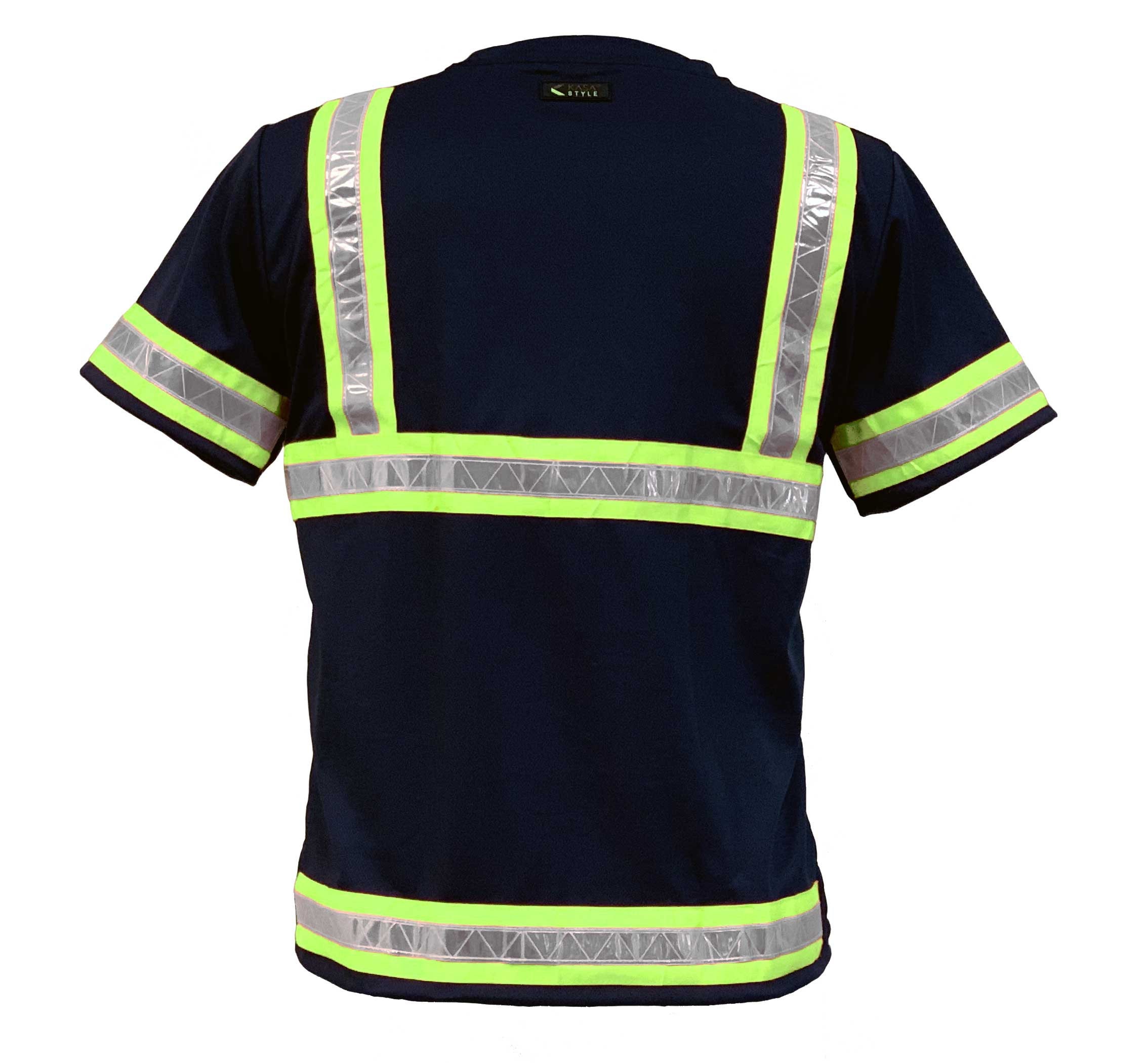 Reflective Safety Work Shirts for Men High Visibility Short Sleeve T