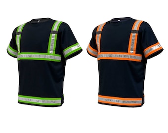 1/2/3/4 Pack High Visibility Shirts For Men Hi Vis Reflective Safety Shirts For Men Women Short Sleeve Work Shirts With Pocket 8684dc71 2ca0 4a5a 8b2e Dcad35c60dbe.dd350ceae7be489567d74ba33e1dddfc
