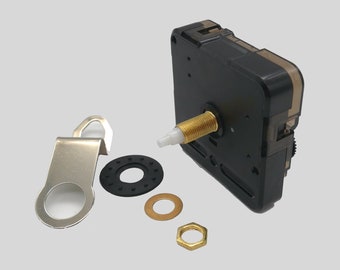 Quartz clock movement, 22.5 mm shaft, for DIY wall clocks, silent, gliding, without ticking