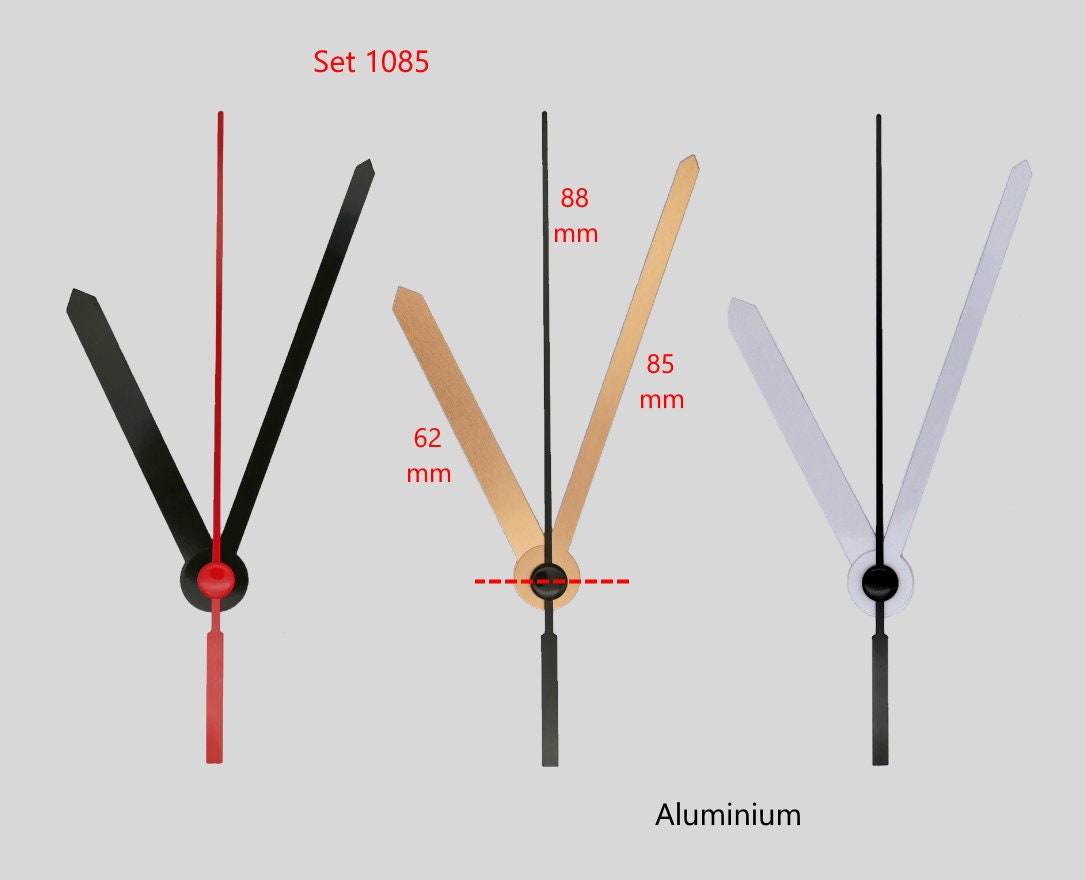 Movimento Orologio Al Quarzo Silenzioso JH1668 Con Lancette (nero/oro/bianco) - Senza Ticchettio