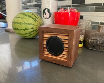 Recycled Skateboard & Walnut Speaker Box