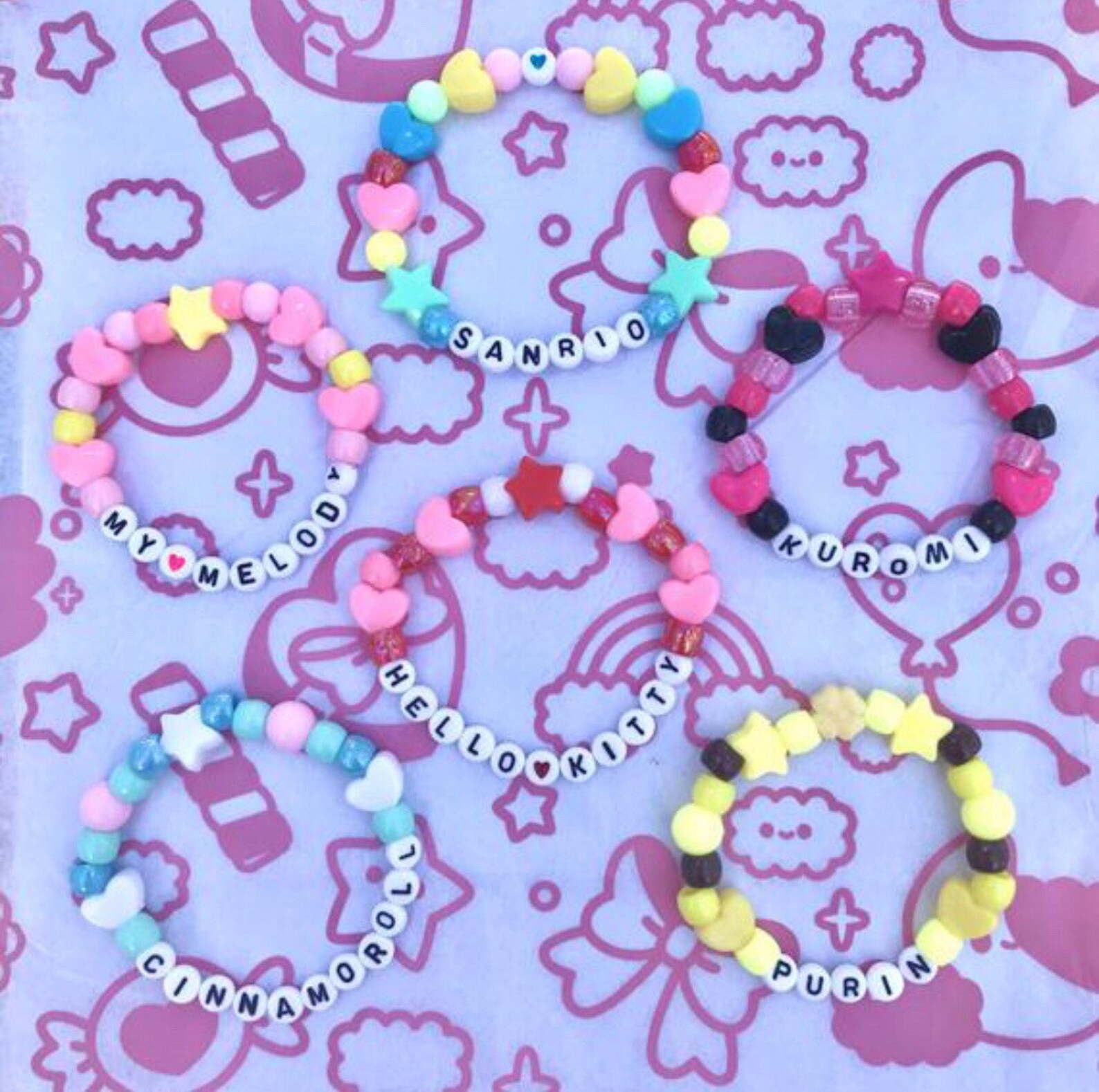 Cinnamoroll Sanrio Kandi Bracelet Etsy