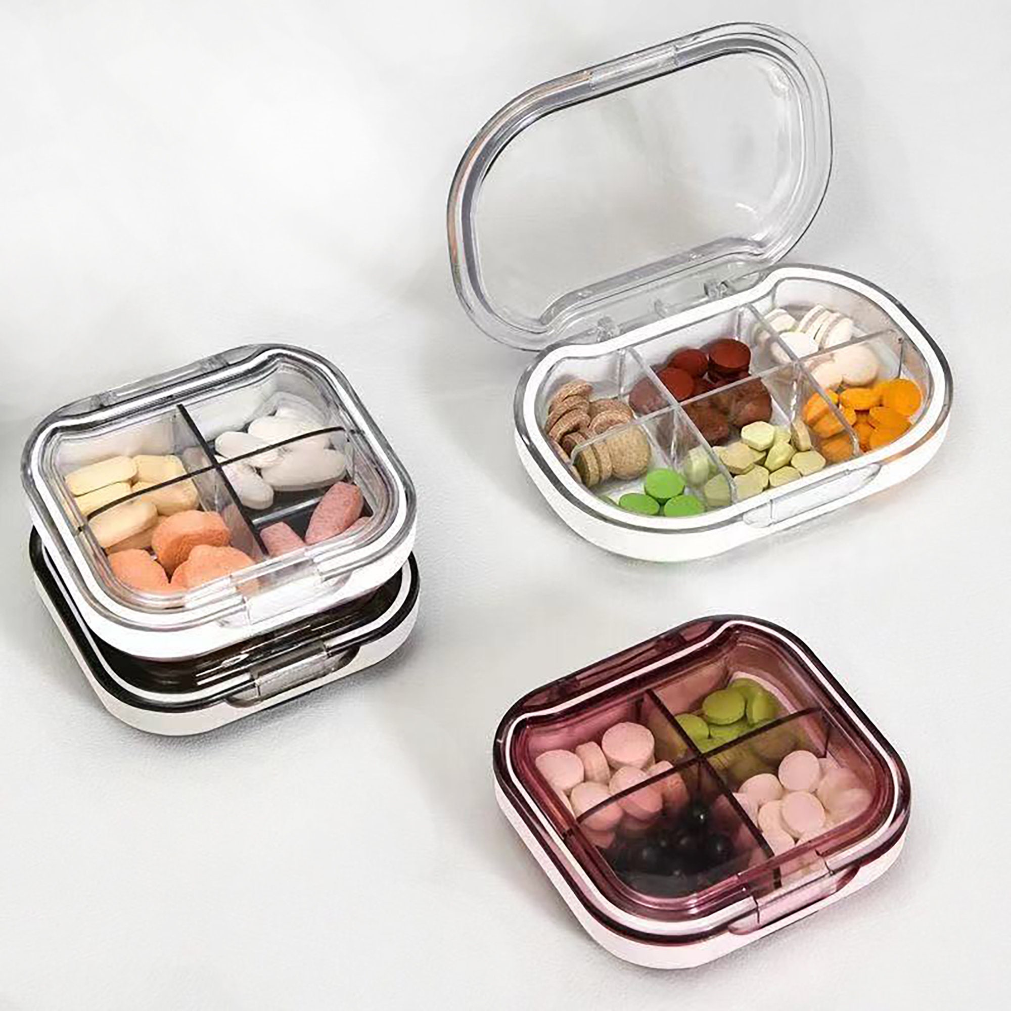 Medicine storage box medicine box Four and six 1Pack 6 Grid Etsy