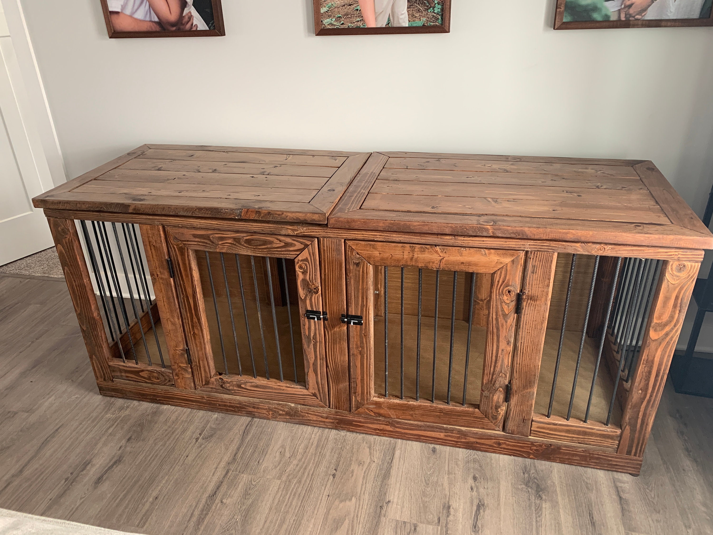 double sided dog kennel