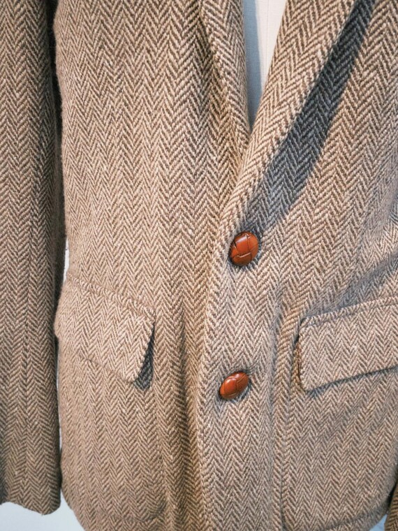 Houndstooth Blazer With Large Button - image 3