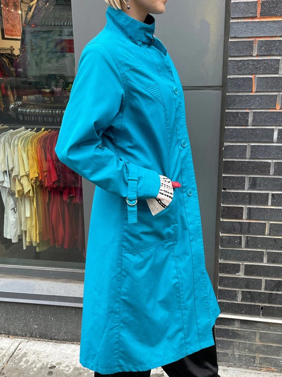 80s Aurora International Blue Trench