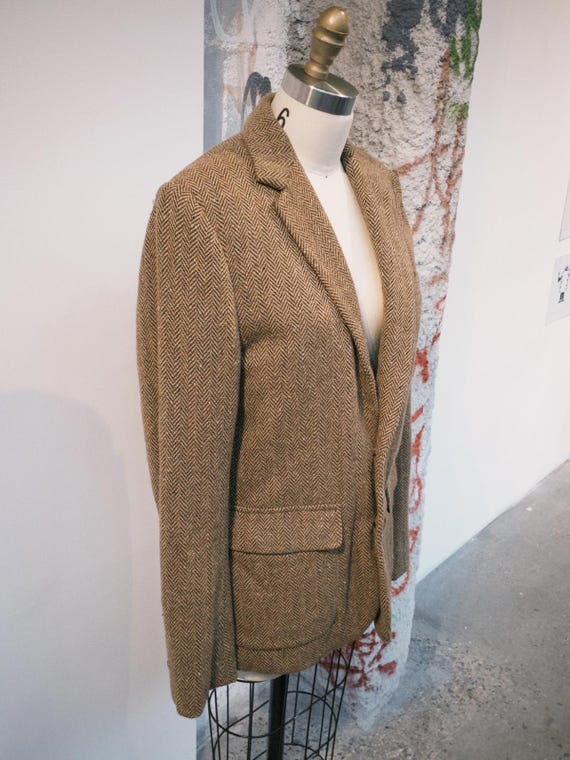 Houndstooth Blazer With Large Button - image 2