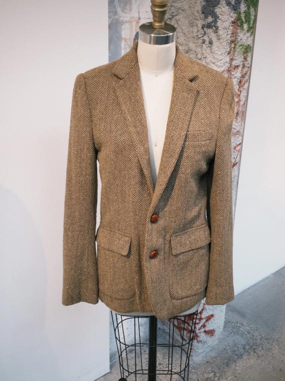 Houndstooth Blazer With Large Button - image 1