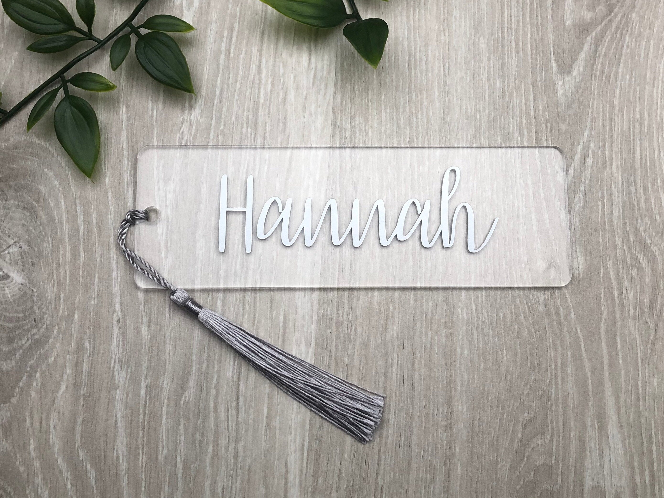 Personalised Bookmark Clear Acrylic Bookmark Acrylic Etsy UK