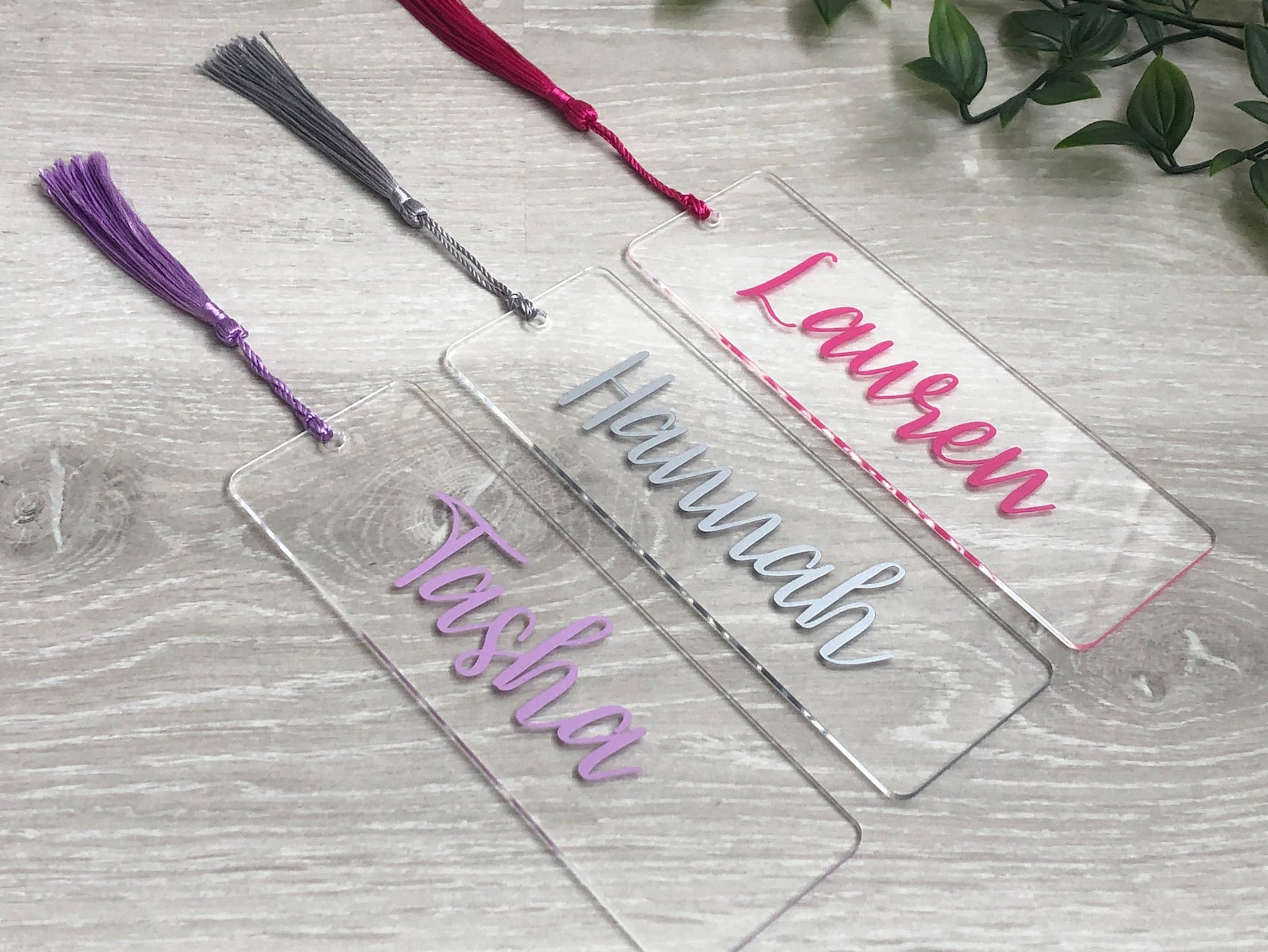 Personalised Bookmark Clear Acrylic Bookmark Acrylic Etsy