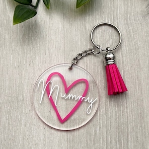 This Daddy Belongs To Keychain Personalised 'This Mummy Belongs To' Heart Keyring - Mother's Day Gift, Engraved Wood, Customisable Father To Daughter Gifts - Foto 11