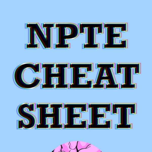 NPTE Guide to Tables PDF, Study Guide, Cheat Sheet, Physical Therapy