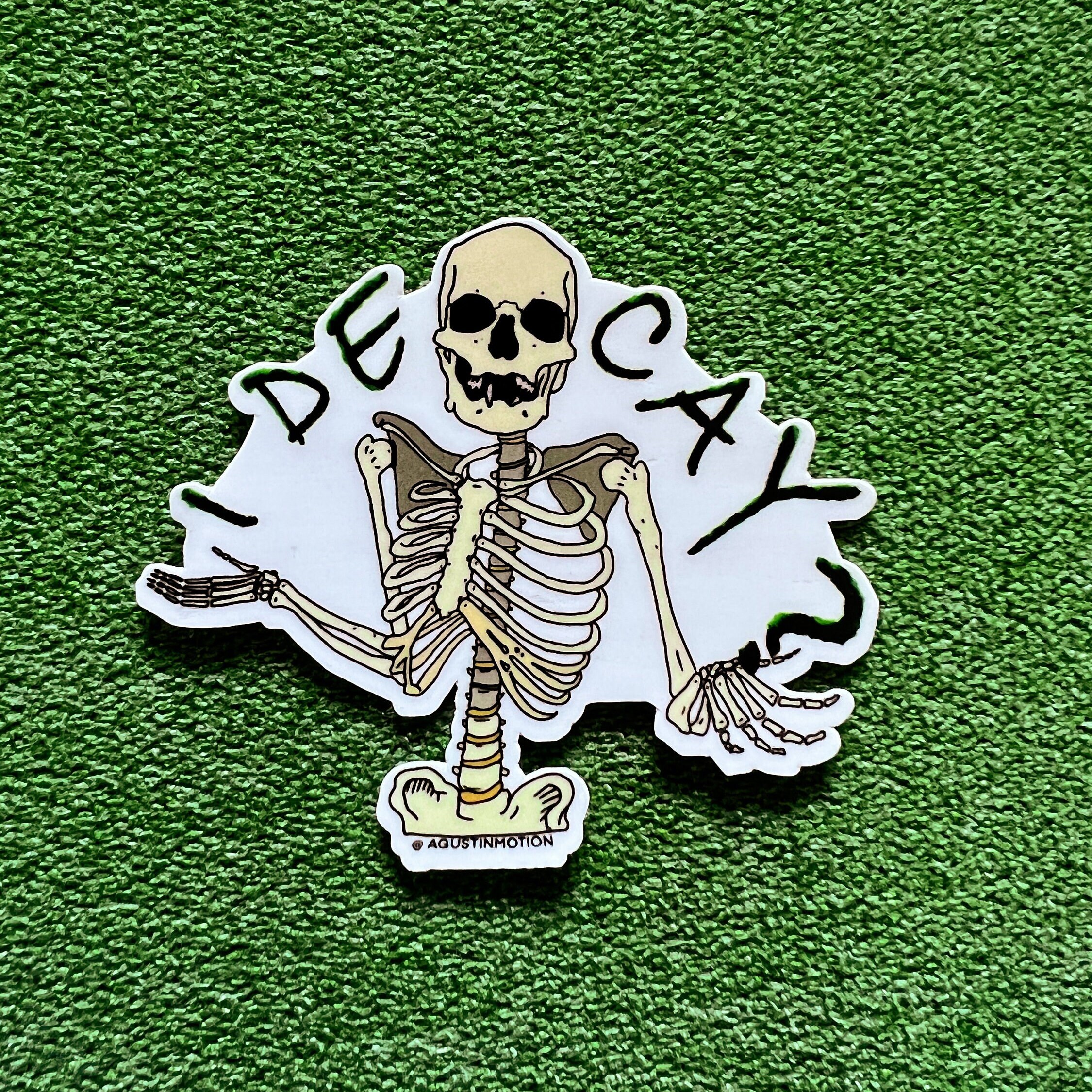 I De Cay Hand-cut Laminated Anatomy Sticker, DPT, Punny, Skeleton, Bones -  Etsy, image size:2250x2250