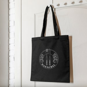 Hannibal Lightweight Tote Bag with Floral Plate Design