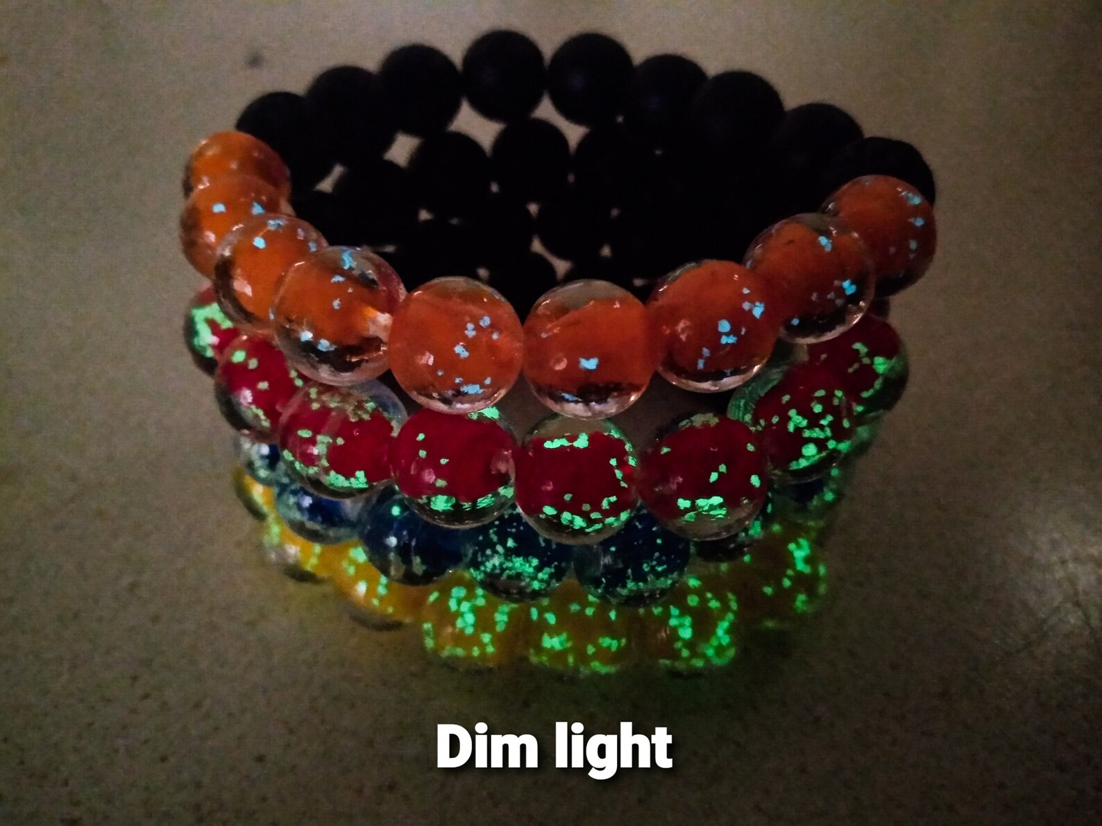 Glow in the Dark Bracelet Beaded Bracelet Kids Bracelet Etsy