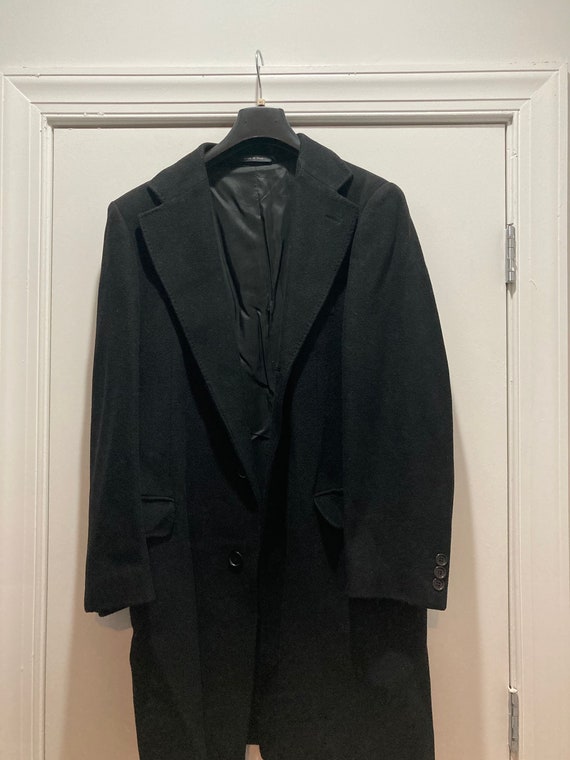 Black Wool Man's Coat