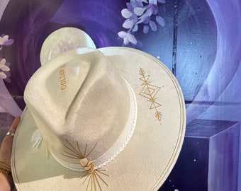Golden Soul White Tulum Handmade Hat Fedora