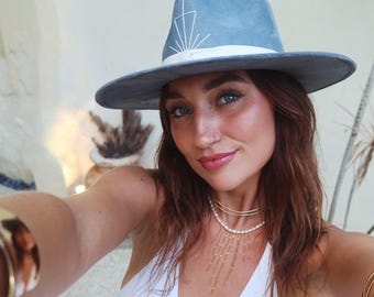 Cappello Fedora spirituale Tulum "Sogno Grigio"