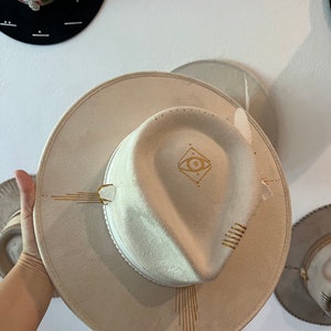 Golden Eye Tulum Handmade Hat Fedora Christmas