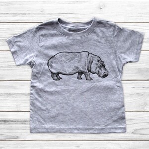 Hippo Hippopotamus graphic Zoo animal Shirt Baby bodysuit Toddler youth Shirt cute birthday baby shower gift